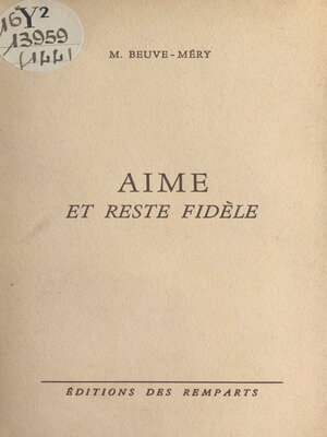 cover image of Aime et reste fidèle